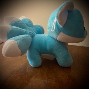 Sky blue kitsune plushie